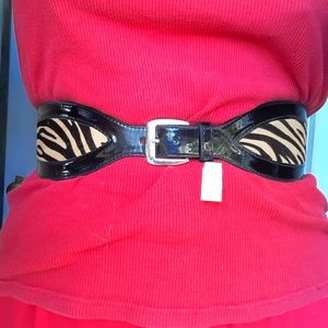 White House/Black Market New Animal Print Belt